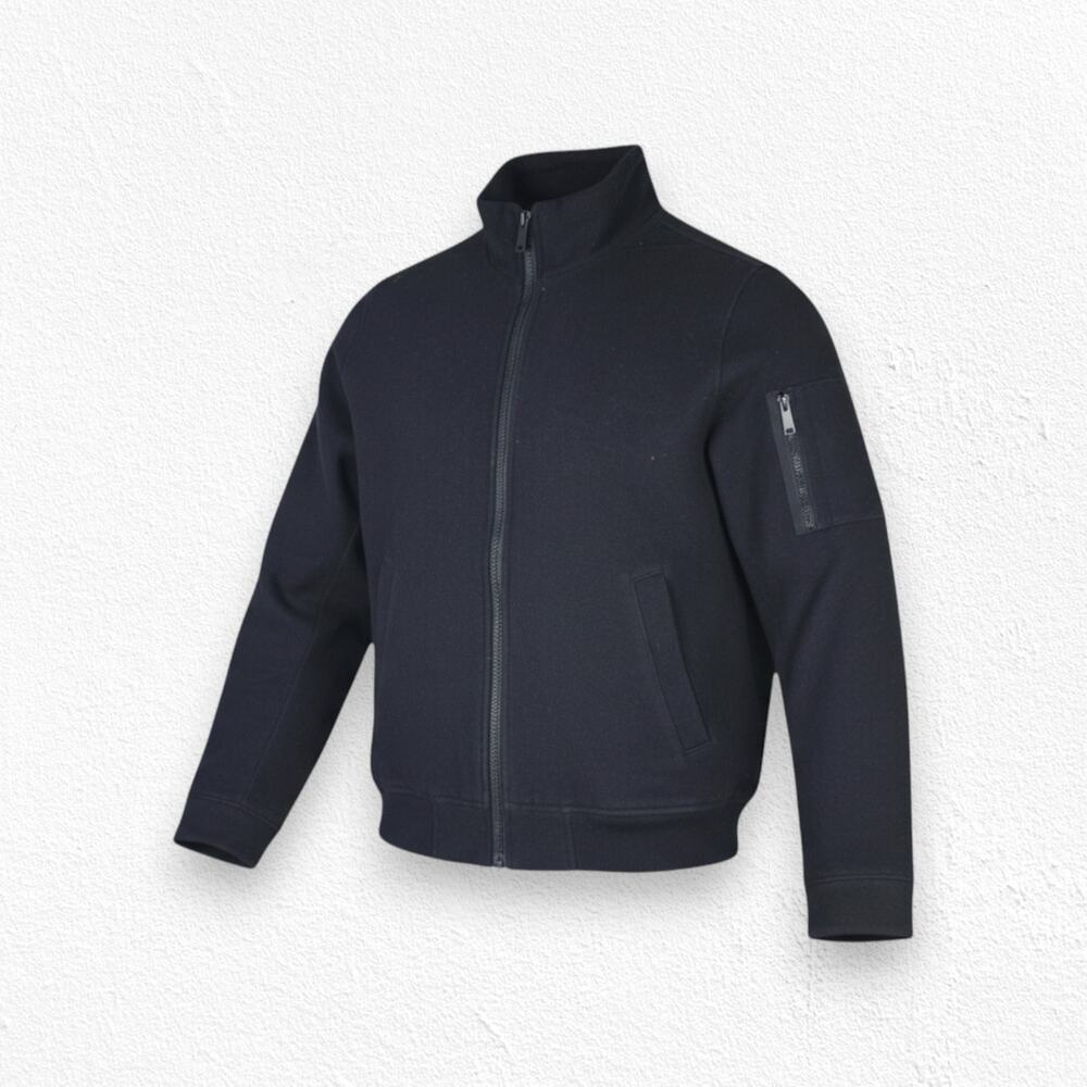 Dockers Black Insulated Mock Neck Full Zip Heavy Winter Jacket Size Medium